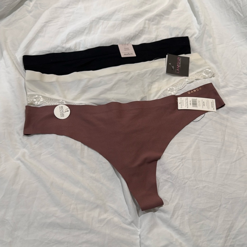 BUNDLE of ASSORTED THONGS. XL. NWT.